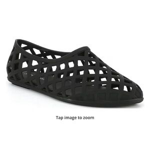 Women's Black Mesh Slip-On Shoes